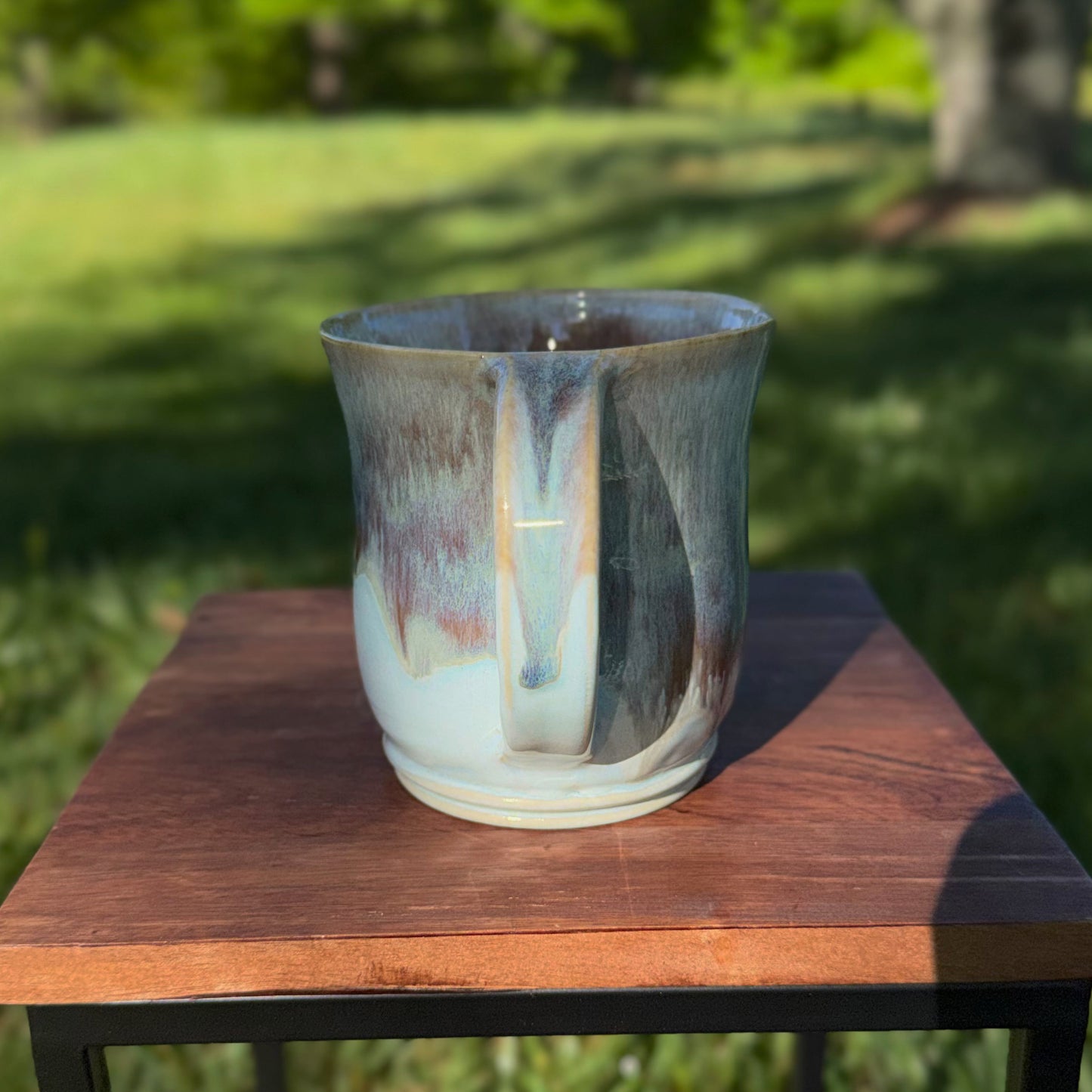 Coffee Mug- Blue w/ Purple