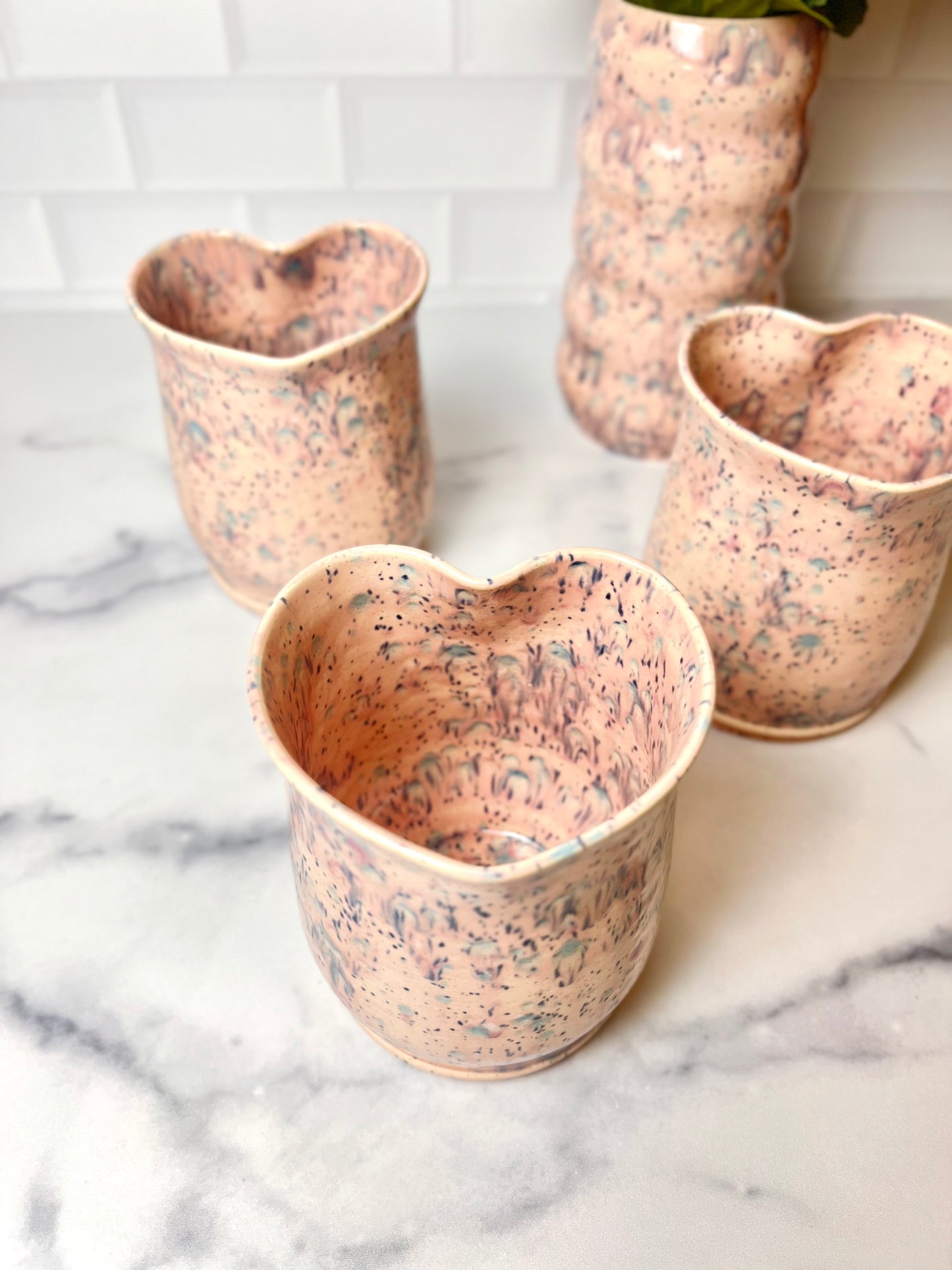 Blush Pink Heart Cup