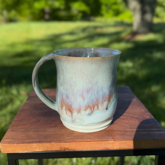 Coffee Mug- Blue w/ Purple