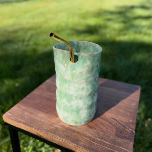 Straw Tumbler- Light Green